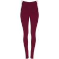 AGIA LEGGINGS S/S BURGUNDY/WHITE