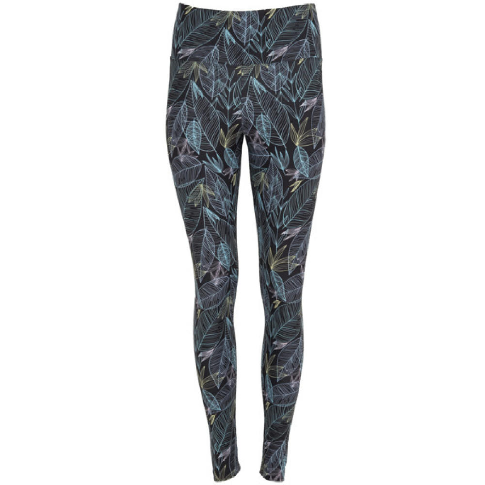 CIRENE LEGGINGS S/L BLACK LEAF