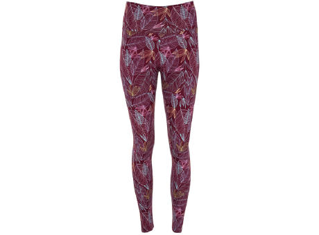 CIRENE LEGGINGS S/L BURGUNDY LEAF