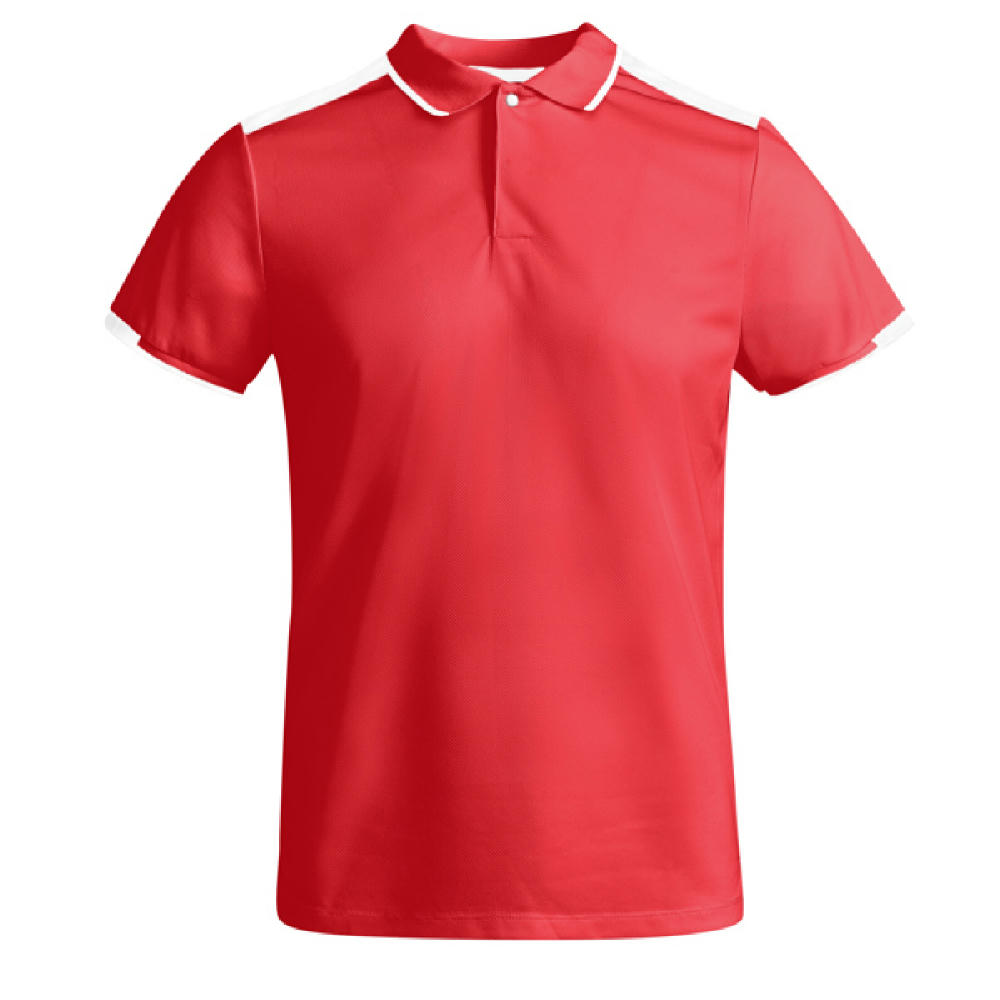 TAMIL POLO SHIRT S/S RED/WHITE