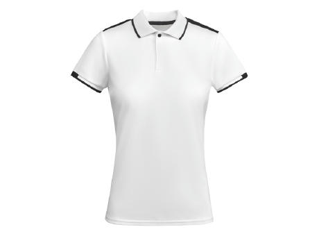 TAMIL WOMAN POLO SHIRT S/S WHITE/BLACK