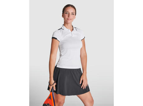 TAMIL WOMAN POLO SHIRT S/S WHITE/BLACK