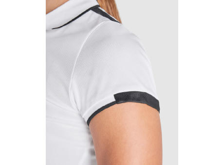 TAMIL WOMAN POLO SHIRT S/S WHITE/BLACK