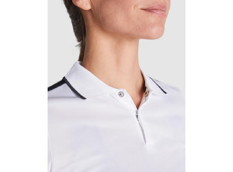 TAMIL WOMAN POLO SHIRT S/S WHITE/BLACK