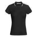 TAMIL WOMAN POLO SHIRT S/S BLACK/WHITE