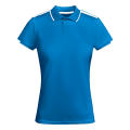 TAMIL WOMAN POLO SHIRT S/S ROYAL BLUE/WHITE