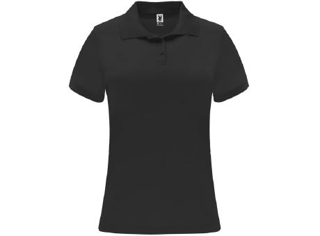 MONZHA WOMAN POLO SHIRT S/XL BLACK