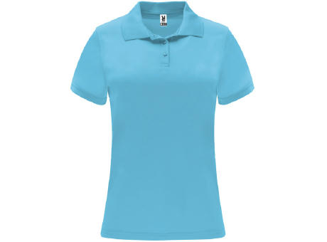 MONZHA WOMAN POLO SHIRT S/XXL TURQUOISE