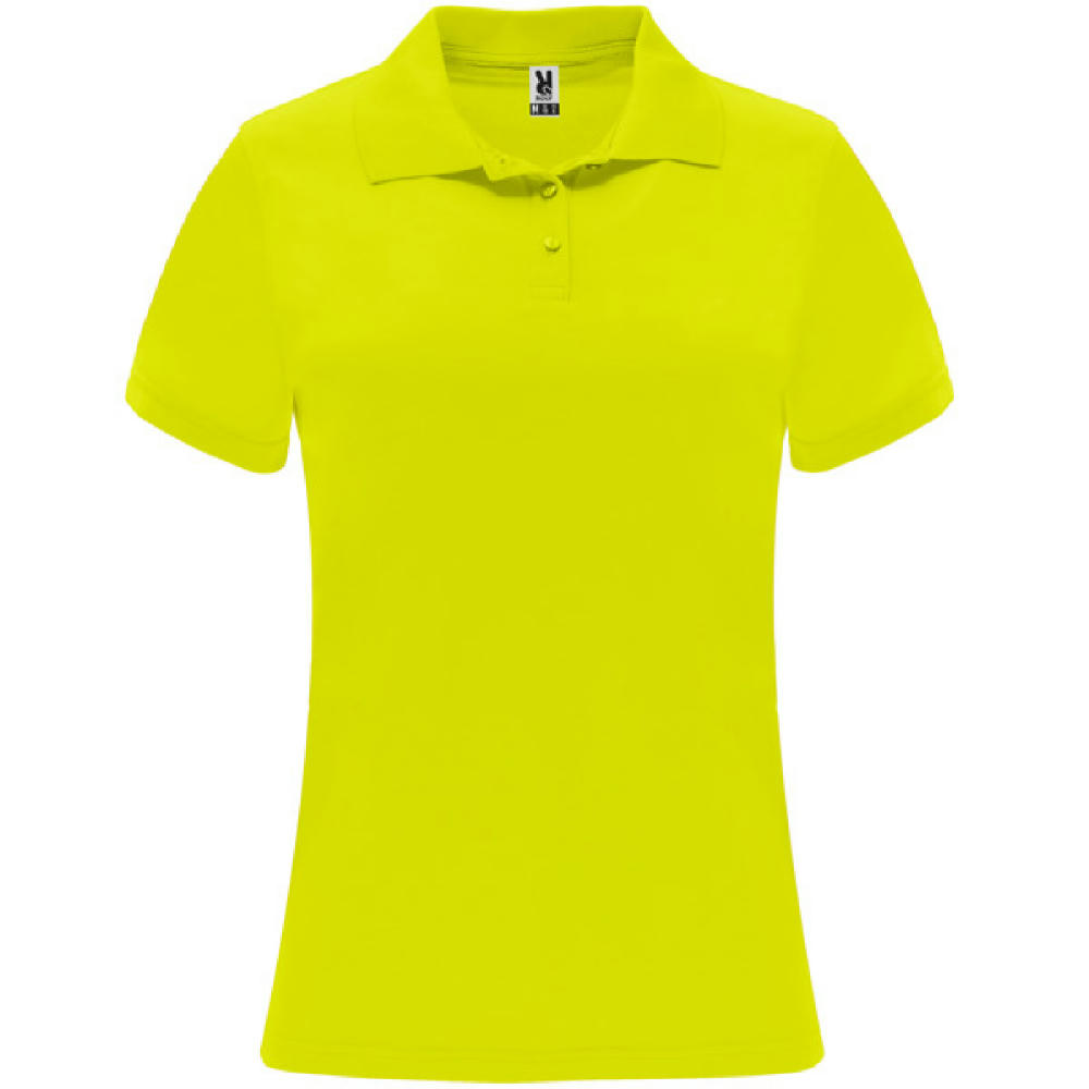 MONZHA WOMAN POLO SHIRT S/S FLUOR YELLOW