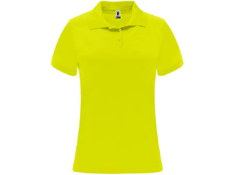 MONZHA WOMAN POLO SHIRT S/M FLUOR YELLOW