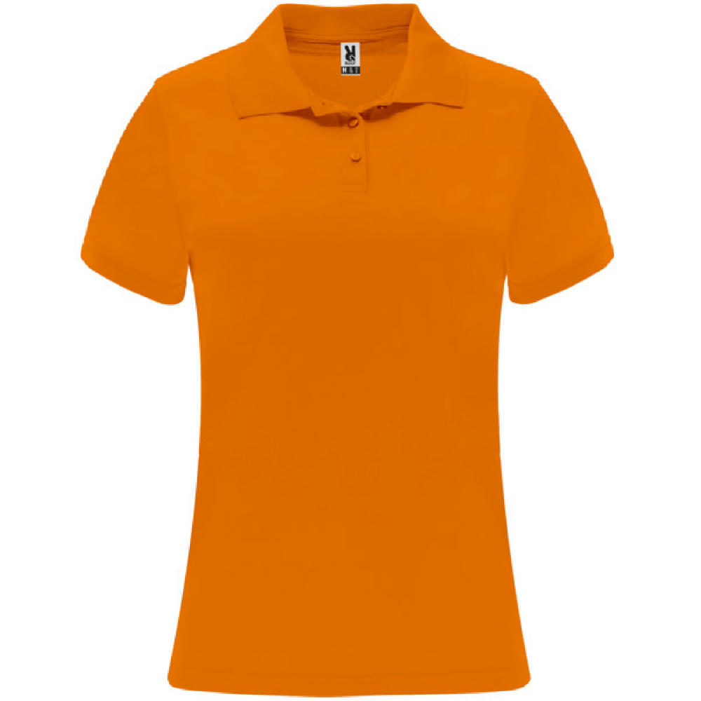 MONZHA WOMAN POLO SHIRT S/M FLUOR ORANGE