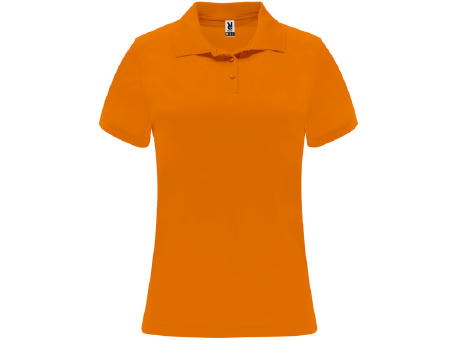 MONZHA WOMAN POLO SHIRT S/M FLUOR ORANGE