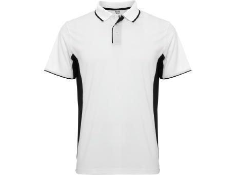 POLO-SHIRT MONTMELO S/L WEISS/SCHWARZ