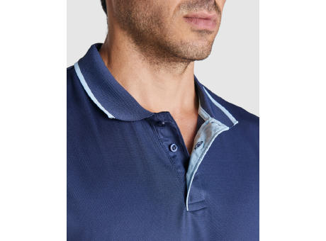 POLO-SHIRT MONTMELO S/S MARINO/CELESTE