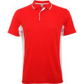 POLO-SHIRT MONTMELO S/S ROT/WEISS