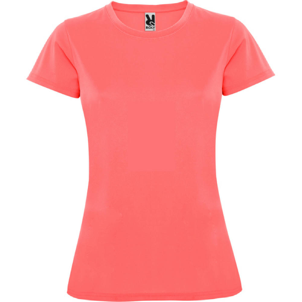 T-SHIRT MONTECARLO DAMEN S/S FLUOR KORAL