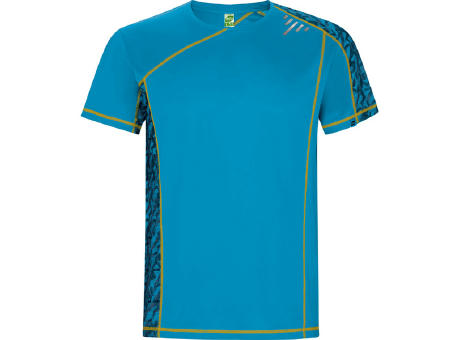 SOCHI T-SHIRT S/M TURQUOISE RUN PRINT