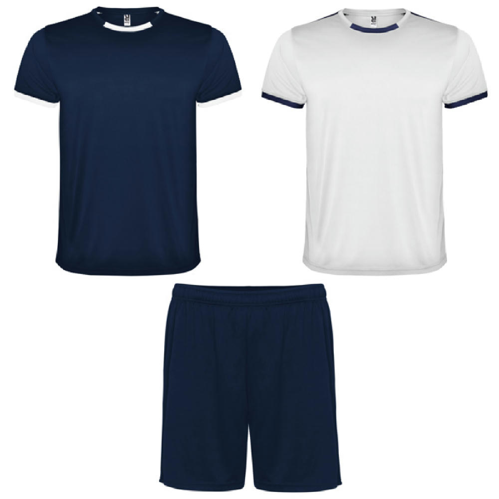 RACING SPORT SET S/S WHITE/NAVY BLUE