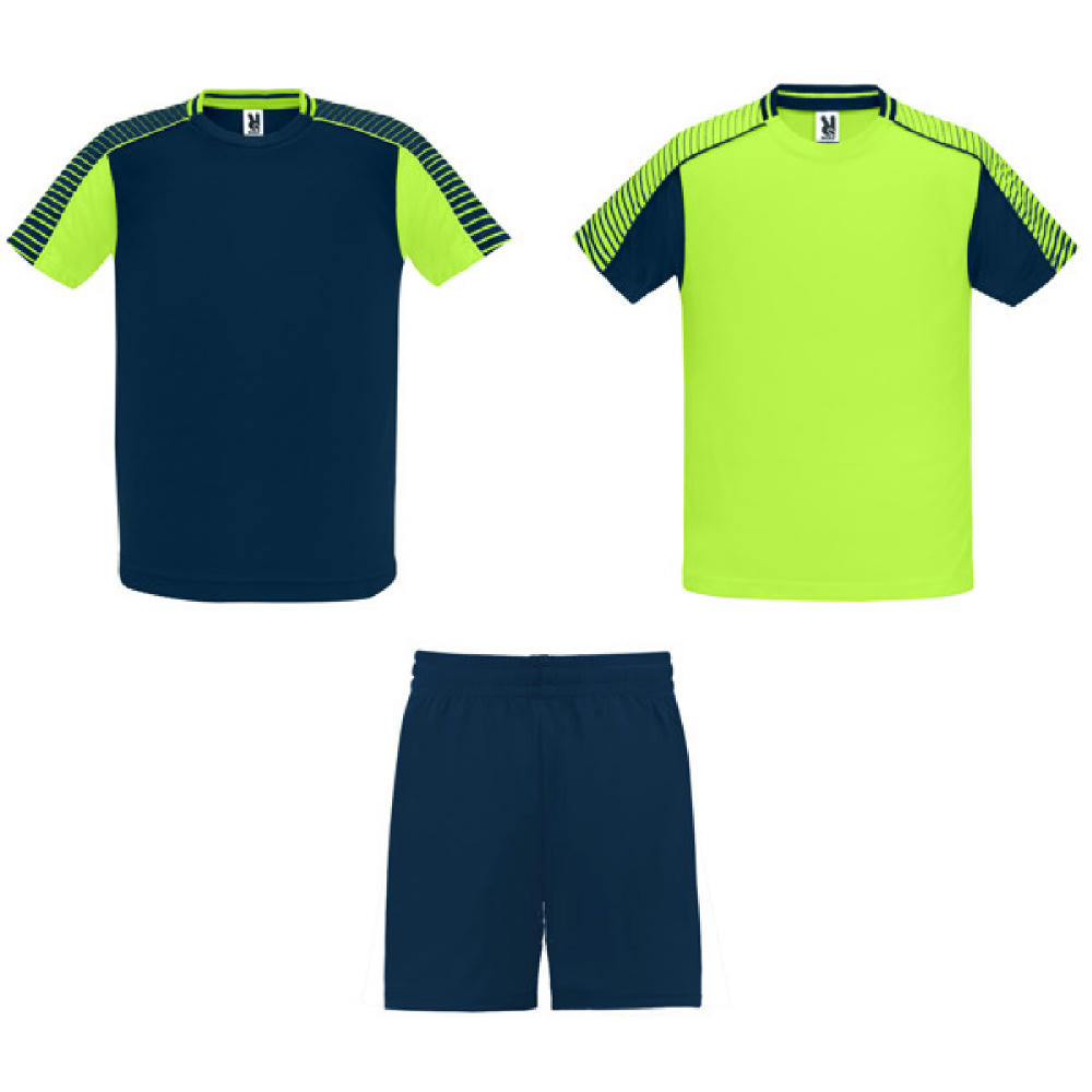 JUVE SPORT SET S/XXL FLUOR GREEN/NAVY BLUE