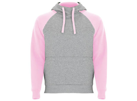 BADET SWEATSHIRT S/XL HEATHER GREY/LIGHT PINK