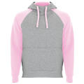 BADET SWEATSHIRT S/XS HEATHER GREY/LIGHT PINK