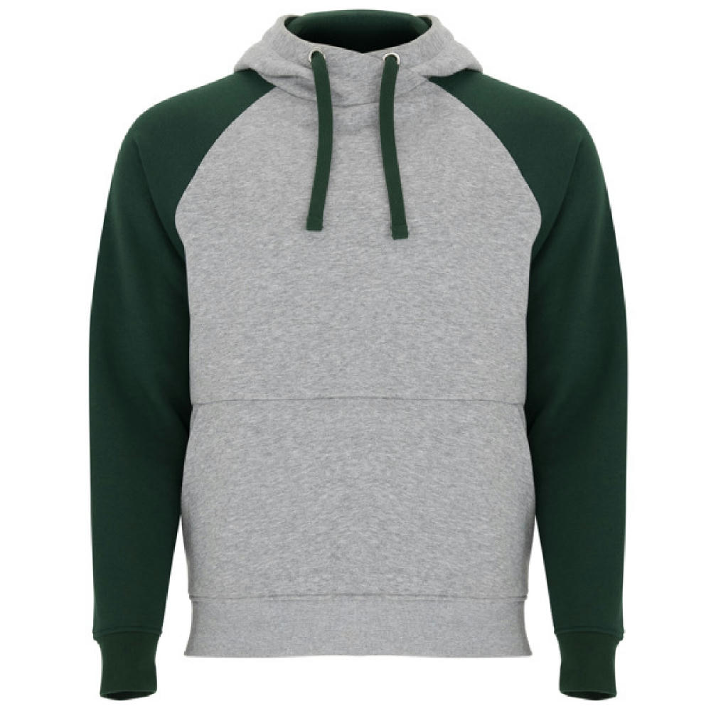 BADET SWEATSHIRT S/XS HEATHER GREY/BOTTLE GREEN