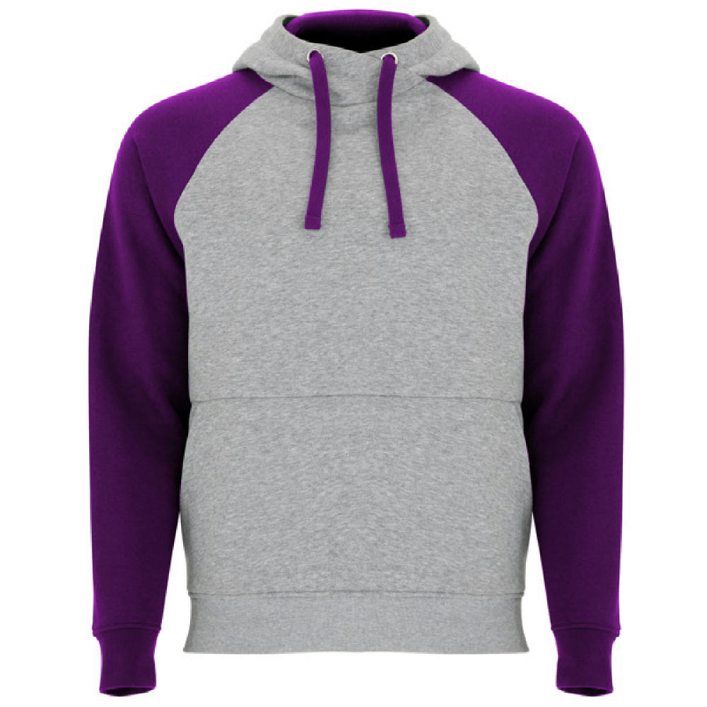 BADET SWEATSHIRT S/XS HEATHER GREY/PURPLE