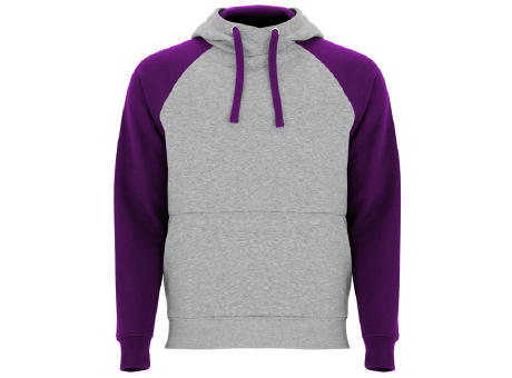 BADET SWEATSHIRT S/XS HEATHER GREY/PURPLE