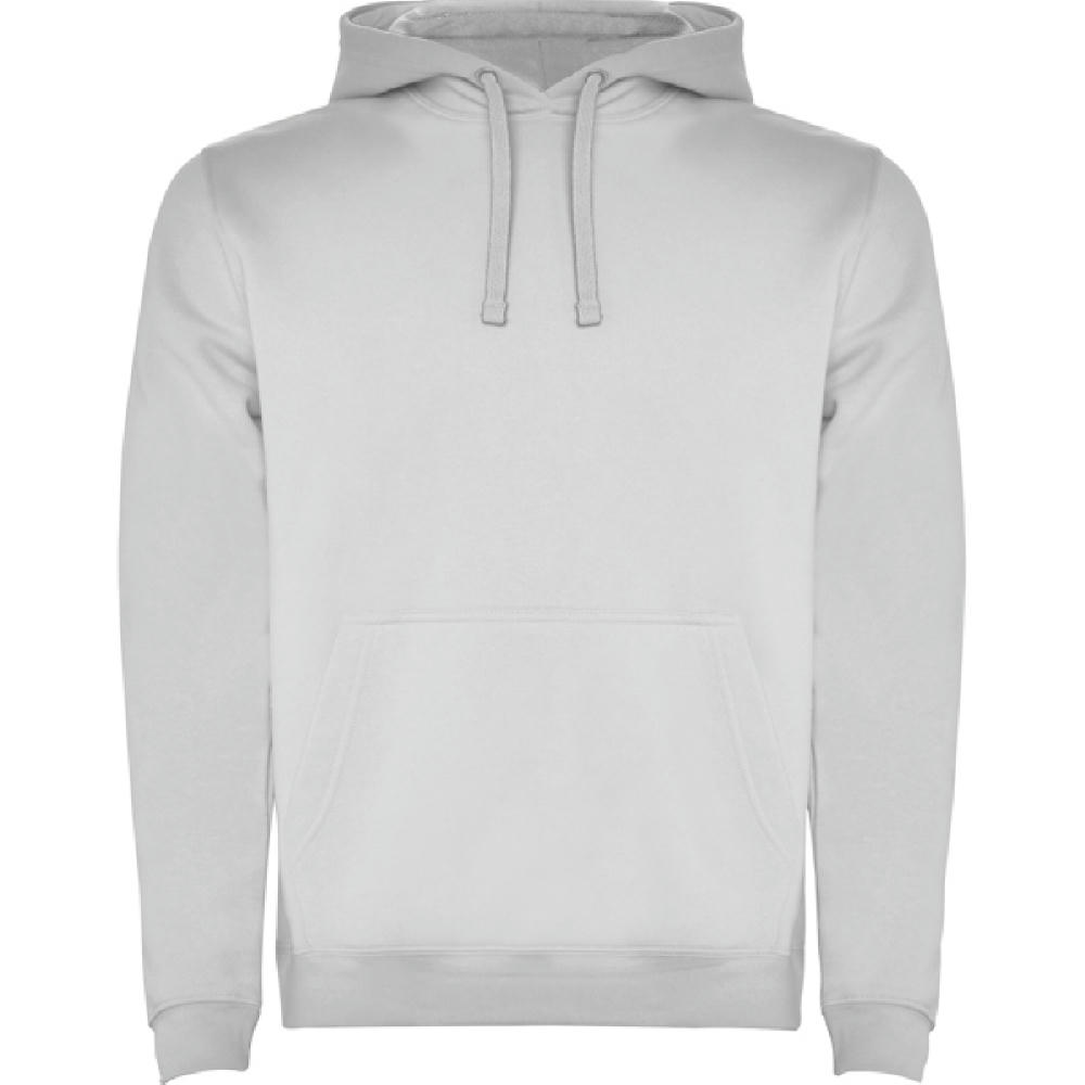 URBAN HOODED SWEATSHIRT S/XS ASH WHITE MELANGE