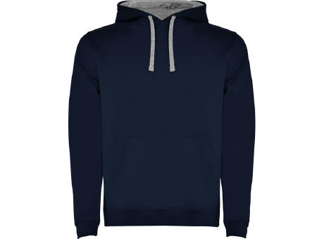 URBAN HOODED SWEATSHIRT S/3XL NAVY BLUE/HEATHER GREY