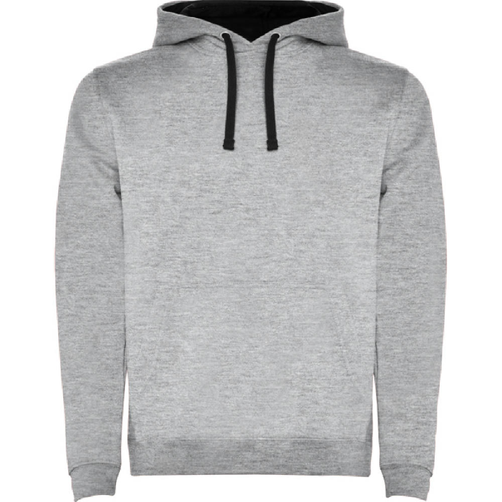 SWEATSHIRT URBAN S/XS GRAUMELIERT/SCHWARZ