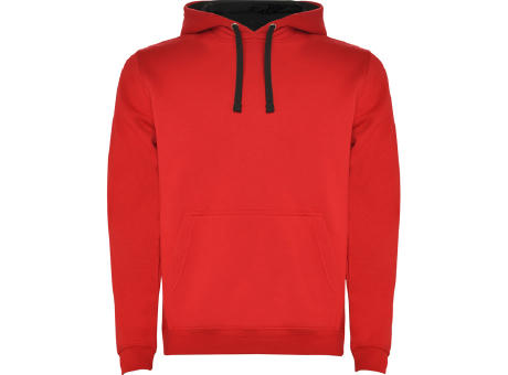 URBAN HOODED SWEATSHIRT S/3XL RED/BLACK