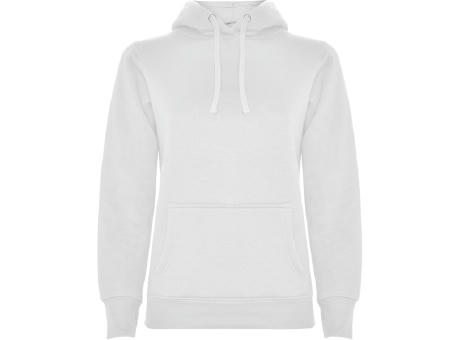 URBAN WOMAN HOODED SWEATSHIRT S/S WHITE