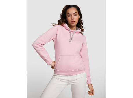 URBAN DAMEN SWEATSHIRT S/S ROSA/GRAUMELIERT