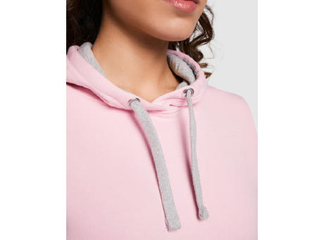 URBAN WOMAN HOODED SWEATSHIRT S/S HEATHER GREY