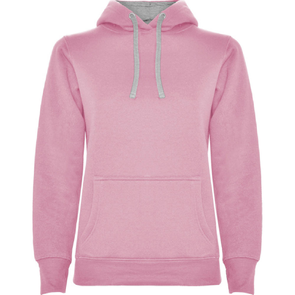 URBAN DAMEN SWEATSHIRT S/S ROSA/GRAUMELIERT