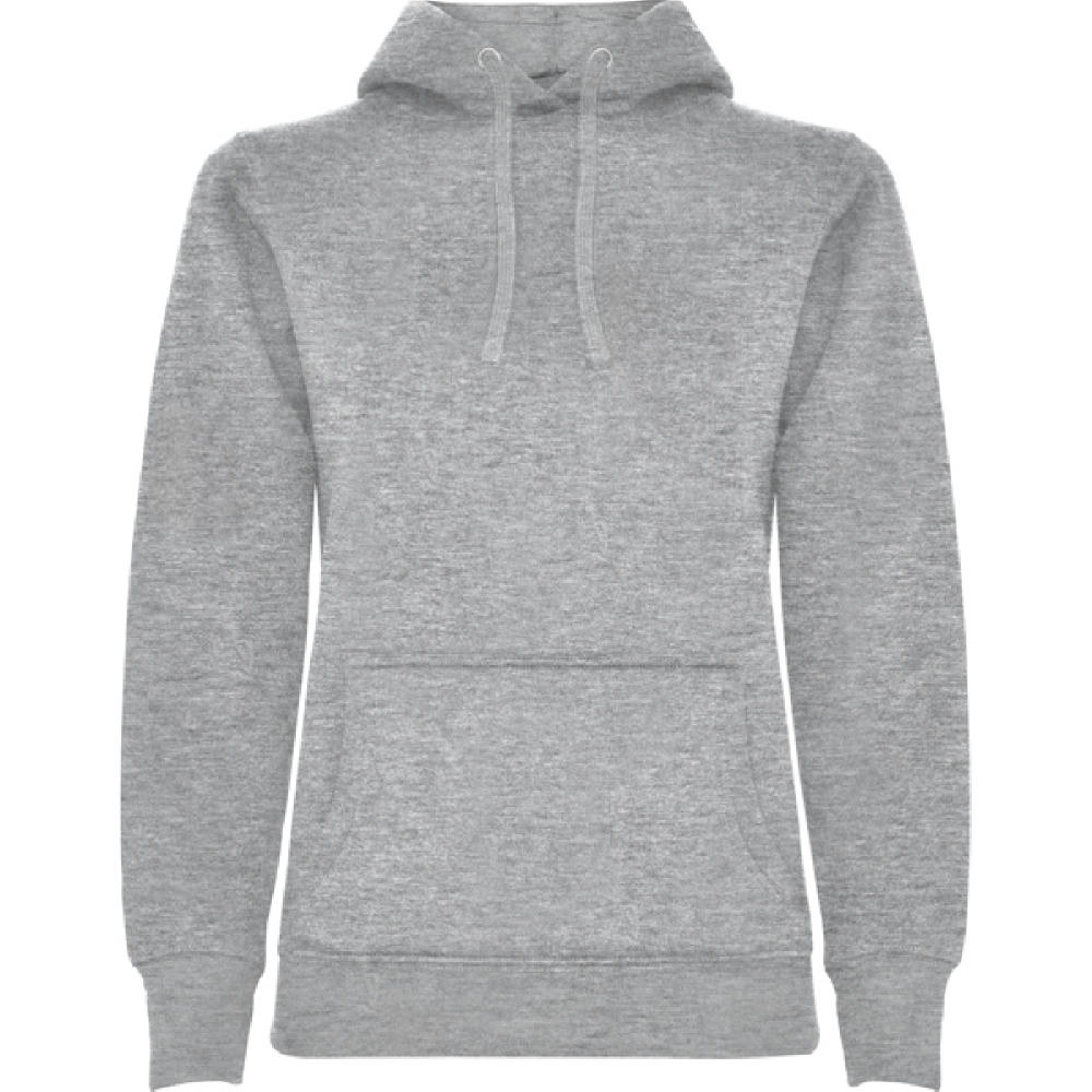 URBAN WOMAN HOODED SWEATSHIRT S/S HEATHER GREY