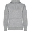 URBAN WOMAN HOODED SWEATSHIRT S/S HEATHER GREY