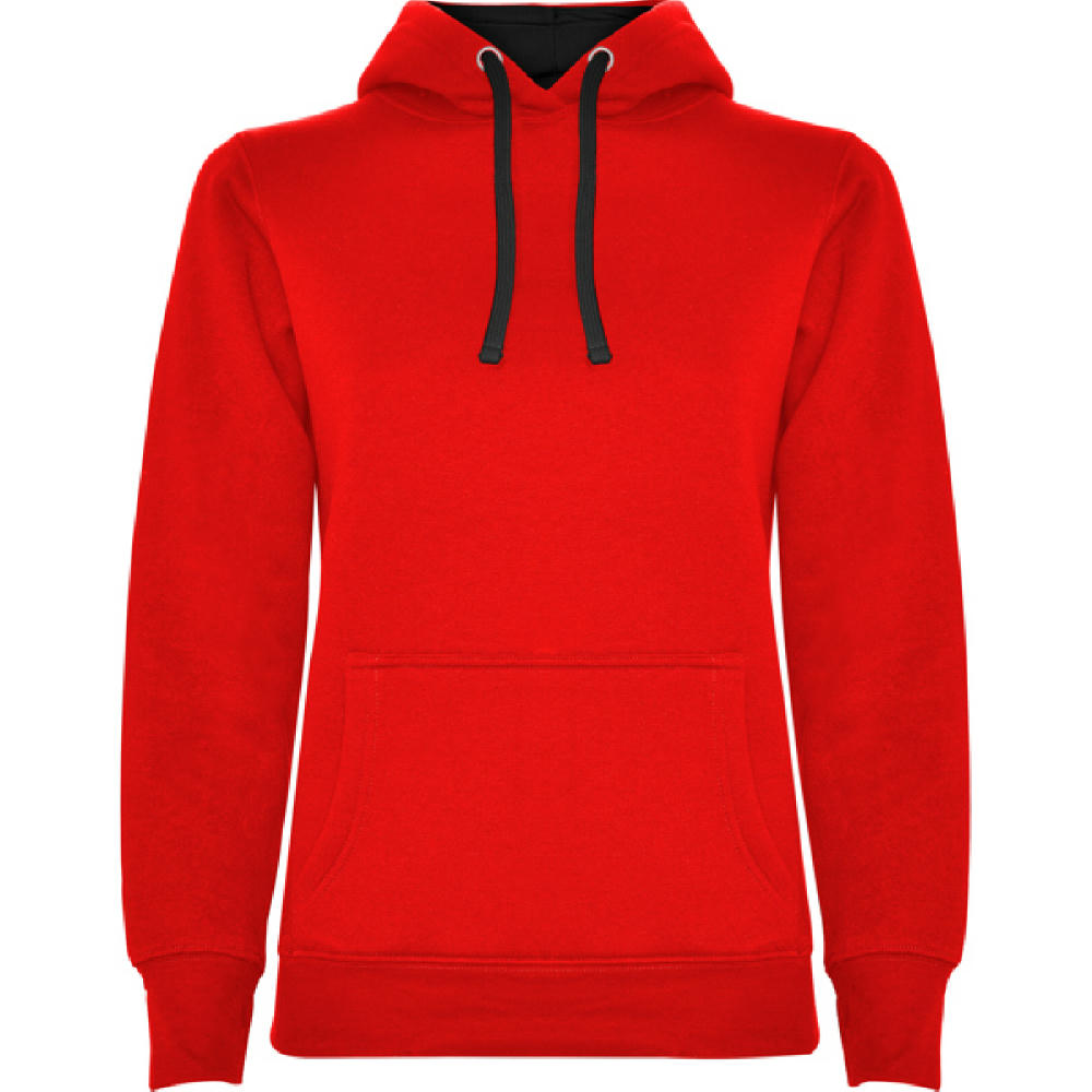 HOODIE URBAN WOMAN S/S ROT/ SCHWARZ