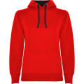 HOODIE URBAN WOMAN S/S ROT/ SCHWARZ