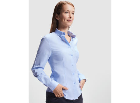 HEMD OXFORD WOMAN S/S HIMMELBLAU