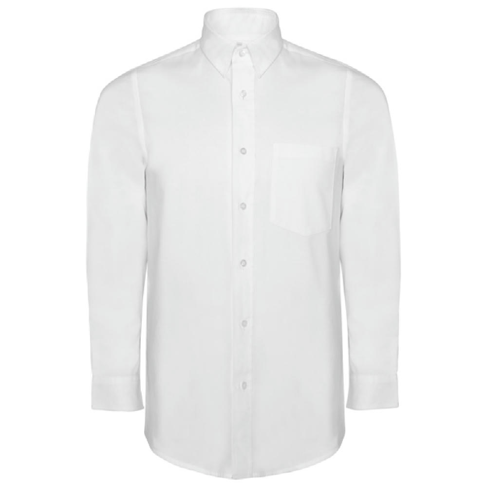 HEMD OXFORD S/S WEISS