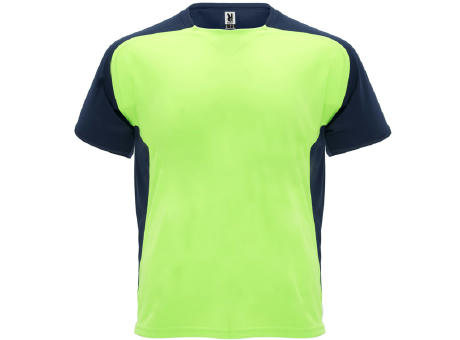 BUGATTI T-SHIRT S/S FLUOR GREEN/NAVY BLUE