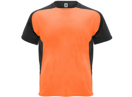 BUGATTI T-SHIRT S/S FLUOR ORANGE/BLACK