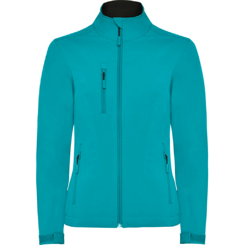 SOFTSHELL NEBRASKA DAMEN S/S AQUAMARIN