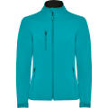 SOFTSHELL NEBRASKA DAMEN S/S AQUAMARIN