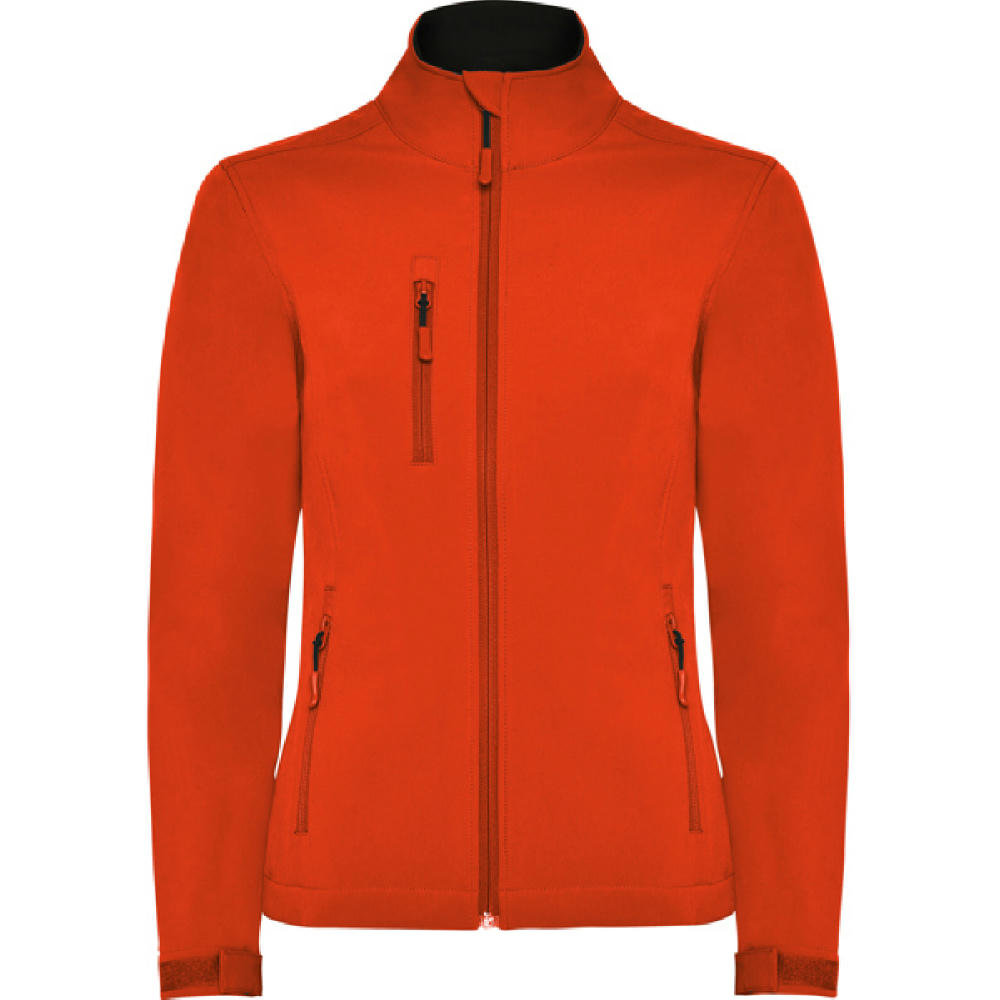 NEBRASKA WOMAN SOFTSHELL S/S FIRE ORANGE