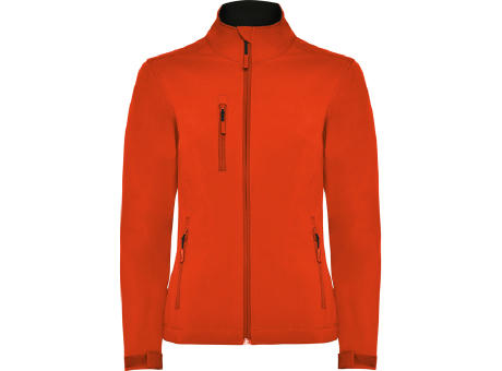 NEBRASKA WOMAN SOFTSHELL S/S FIRE ORANGE