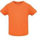 T-SHIRT BABY S/6 MESES ORANGE