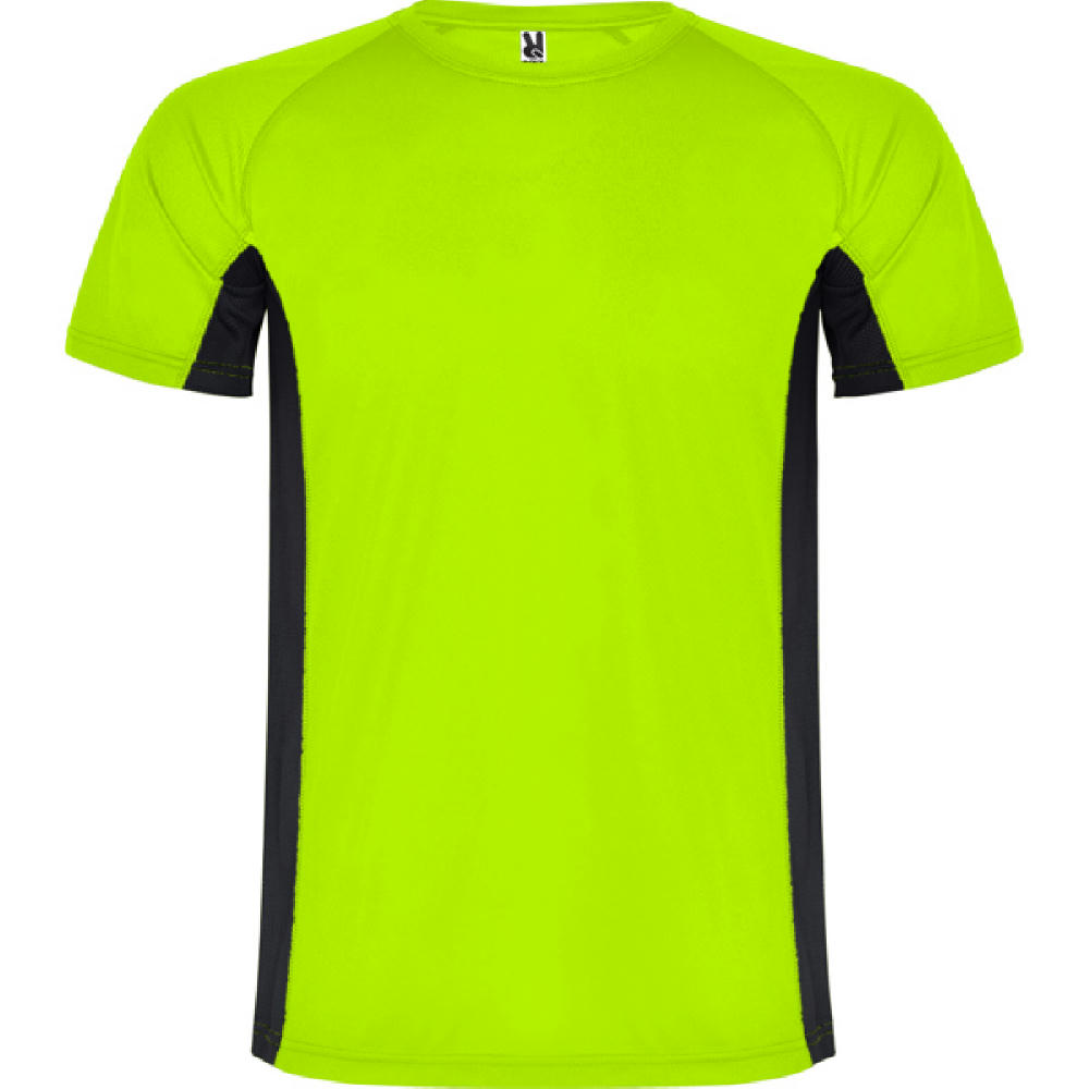 T-SHIRT SHANGHAI S/S FLUOR GRÜN/SCHWARZ